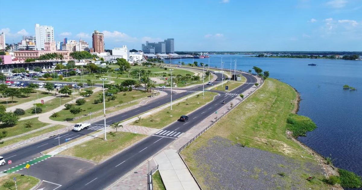 La Costanera de Asunción, con su paseo y su ciclovía.