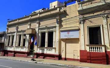 Alliance Française of Asunción exterior. Archival photograph, not a new site visit.